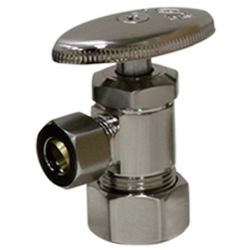 Brass angle valve # D64-001 - Are Sheng Plumbing Industry