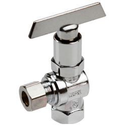 Brass angle valve # D64-002 - Are Sheng Plumbing Industry