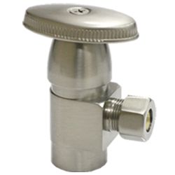 Brass angle valve # D64-008AN - Are Sheng Plumbing Industry