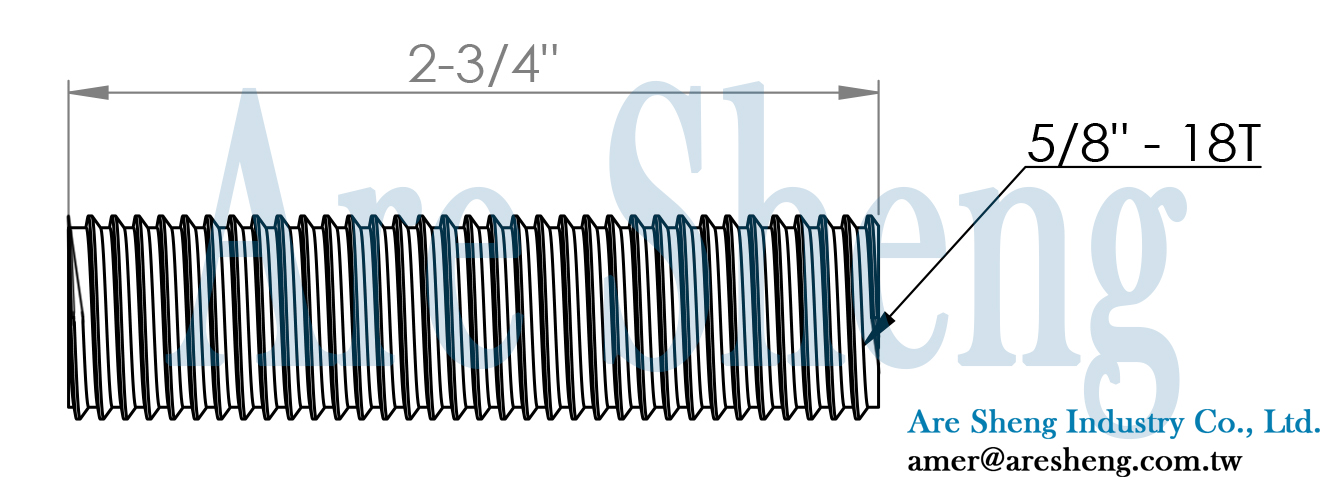 Dimension of Pfister shower set nipple- Are Sheng