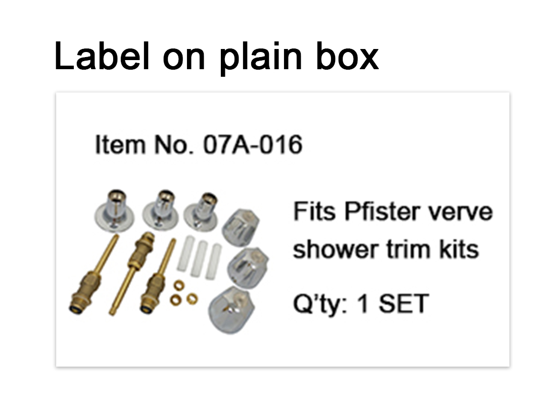 Pfister shower replacement set- labe