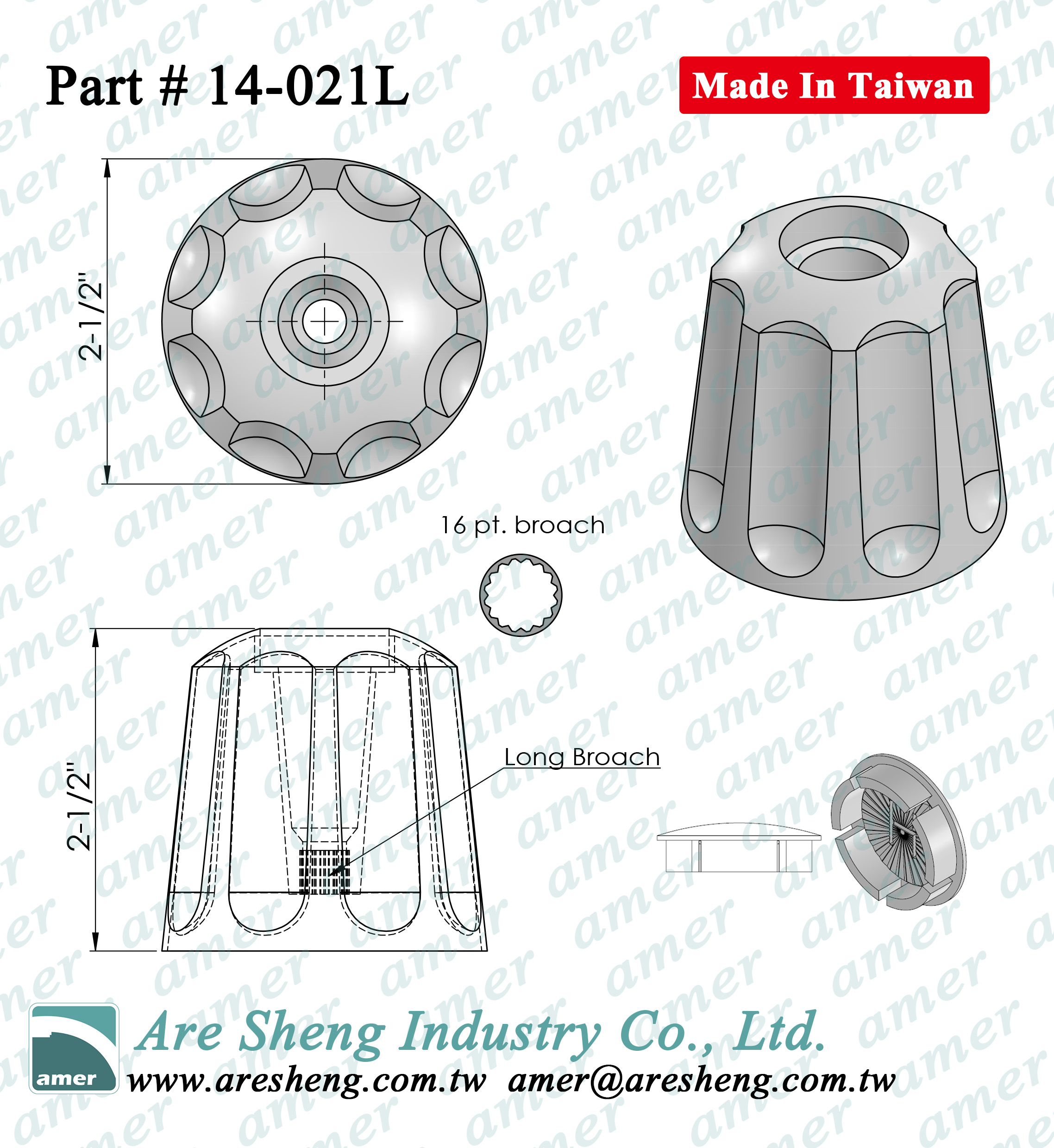 Gerber shower handle dimension drawing