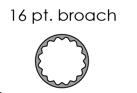 16 point broach-Gerber 