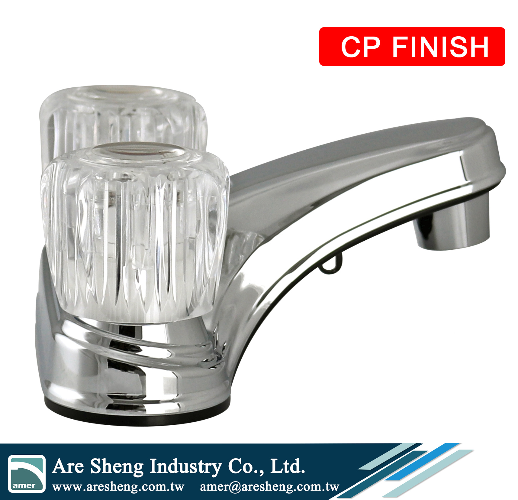 R01-003CP-RV Lavatory faucet chrome side view