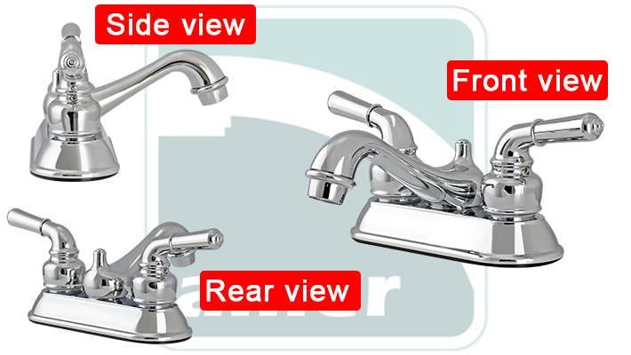 Non-Metallic 4 inch Centerset Deck-Mount Lavatory Faucet