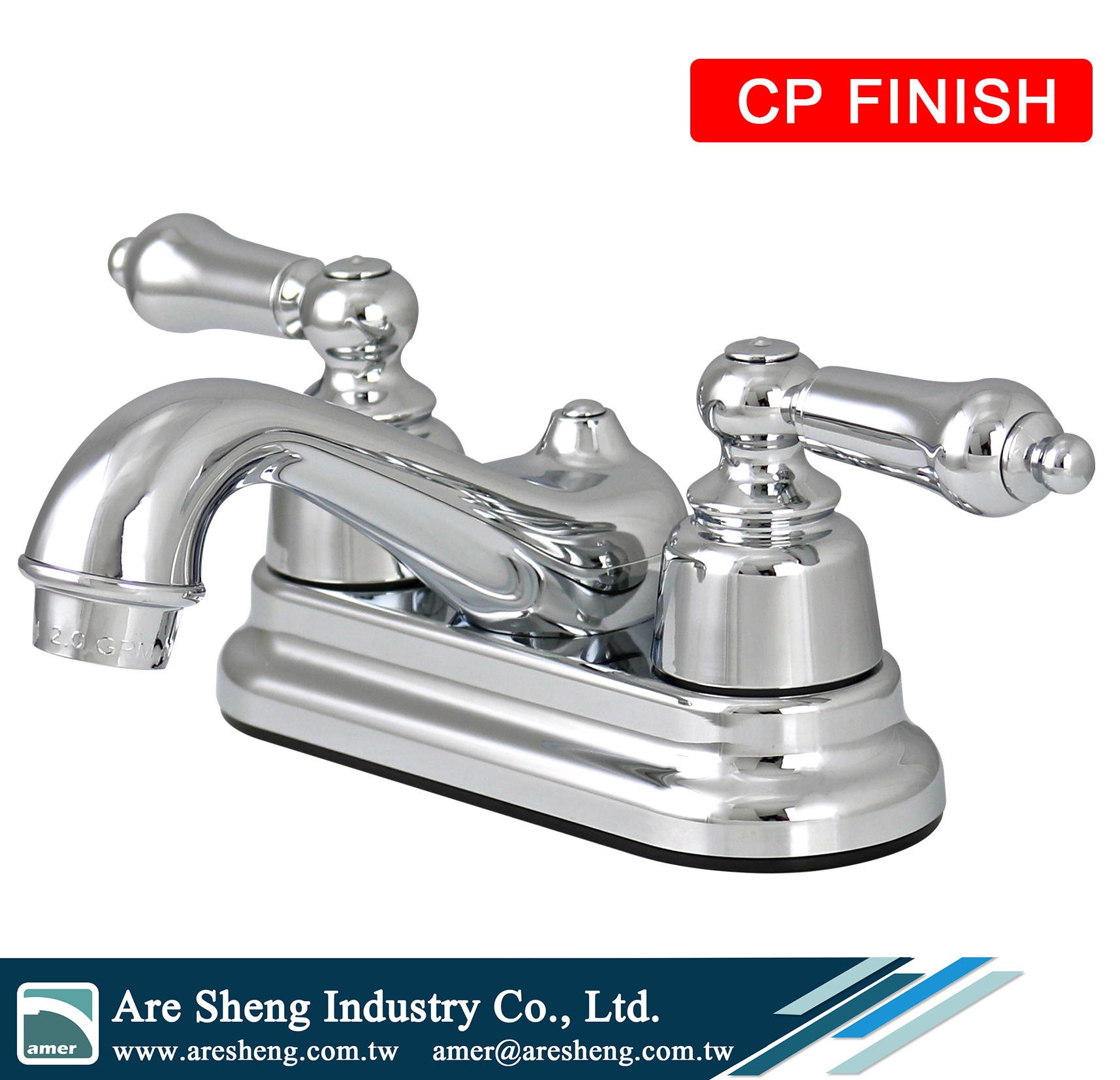 R01-006CP-plastic 4 inch centerset deck mount faucet