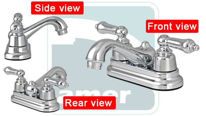 Non-Metallic 4 inch Centerset Deck-Mount Lavatory Faucet