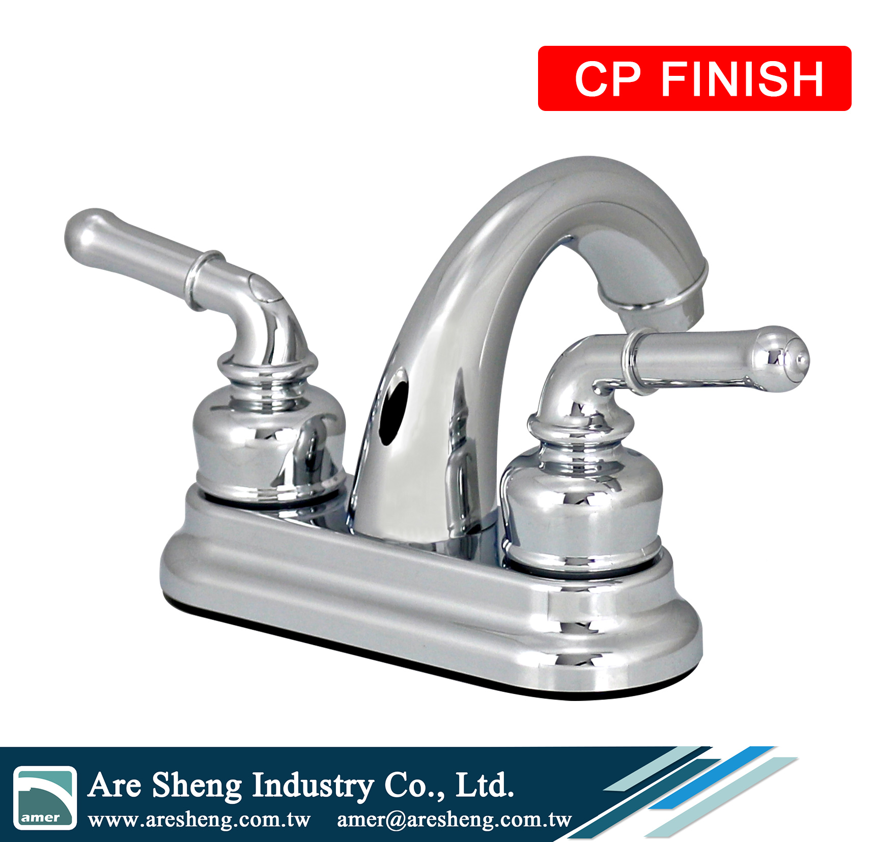 R01-007CP  RV 2 handle mobile home plastic bathroom faucet