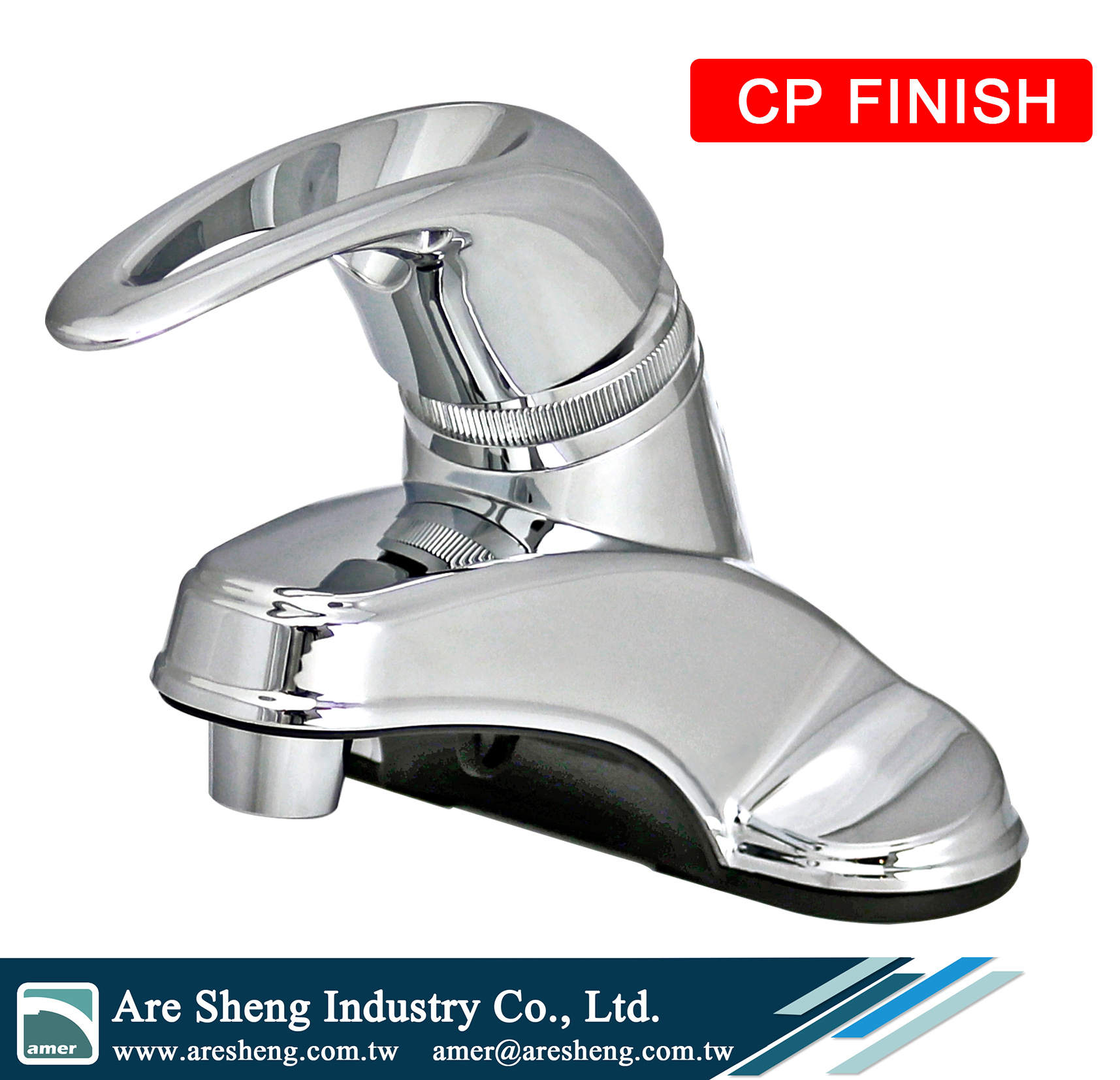 R01-009CP plastic RV single loop lever bathroom faucet