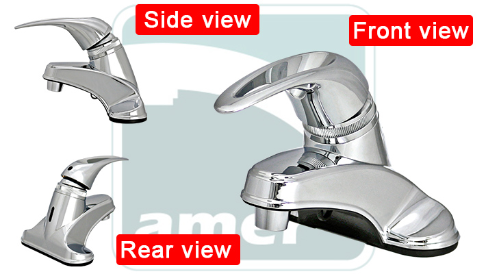 Non-Metallic 4 inch Centerset Deck-Mount Lavatory Faucet