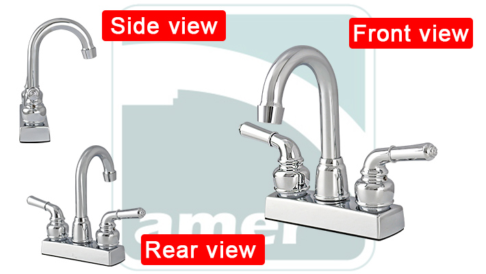 Non-Metallic Deck-Mount Swivel Bar Faucet