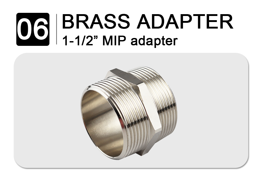 feature 06- twist handle waste valve -brass adapter