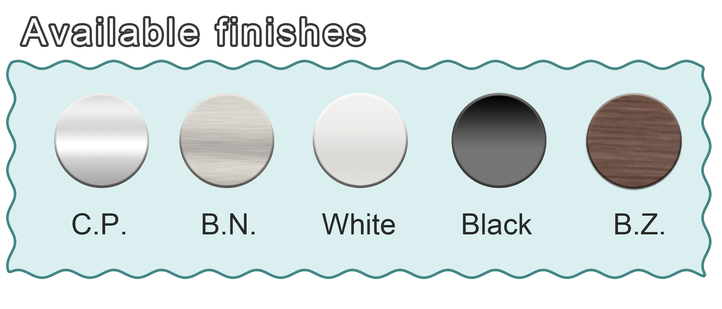 color sample -chrome bronze black white