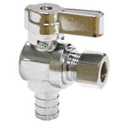 Brass angle valve # D64-004 - Are Sheng Plumbing Industry