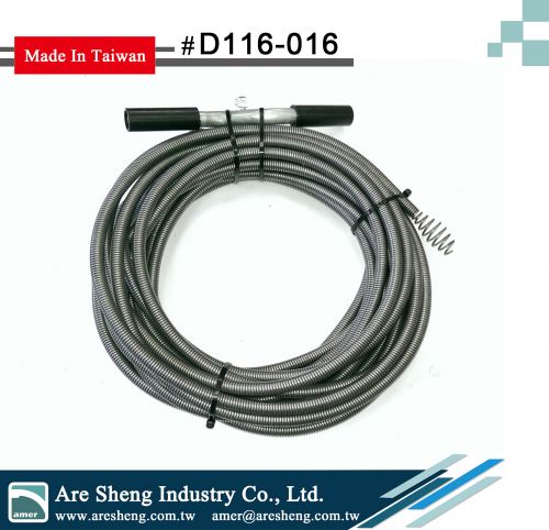 Spring wire drain auger