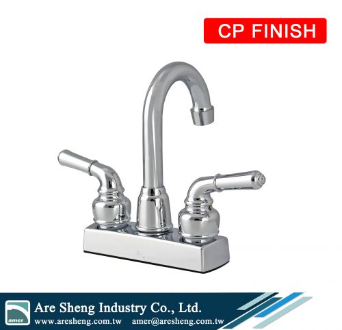 Non-Metallic deck-mount swivel bar faucet