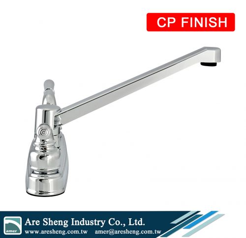 Non-Metallic 8 inch Centerset Swivel Kitchen Faucet